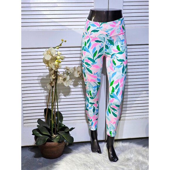 NWOT Lilly Pulitzer Women's Multicolor  Weekender HR Leggings Pants Size M 2772 - Picture 1 of 12